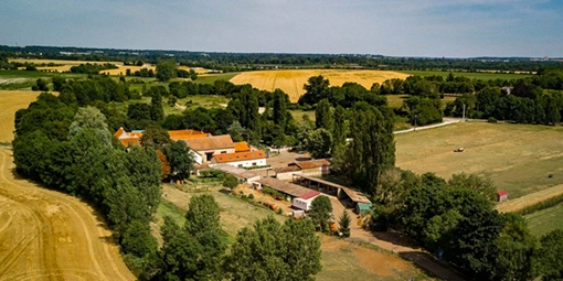 La Ferme de Pontaly vue du ciel